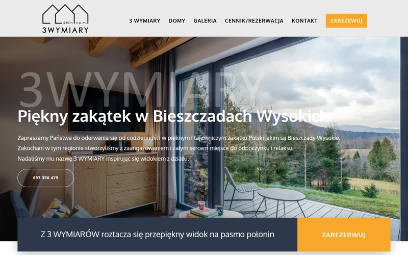 3 Wymiary - strona internetowa
