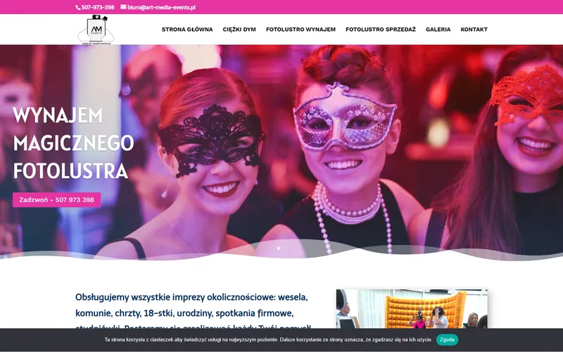 Strona internetowa art-media-events.pl