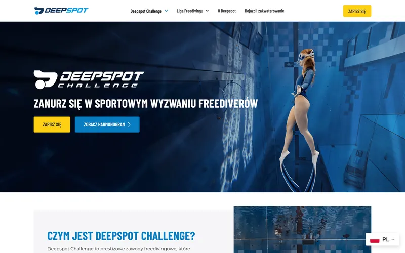 Strona internetowa deepspot-challenge.com
