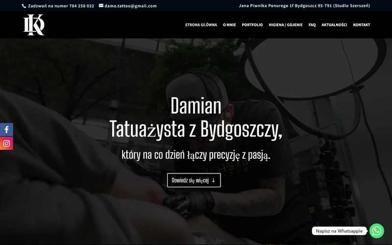Strona internetowa dk-tattooist.pl