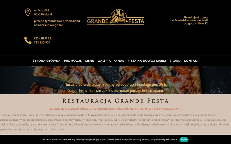 Strona internetowa Grandefesta.pl - gastronomia, Marki