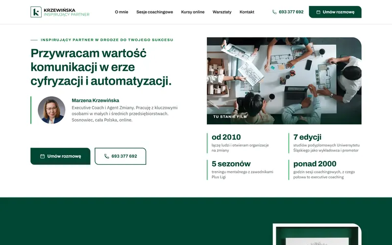 Strona internetowa Inspirujacypartner.pl - edukacja, Sosnowiec