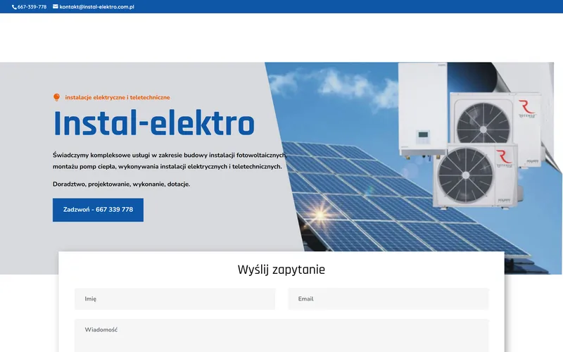Strona internetowa Instalelektro.com.pl - energia i oze, Busko-Zdrój