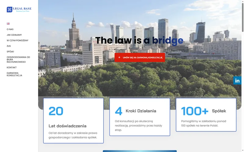 Strona internetowa Legalbase.com.pl - prawo