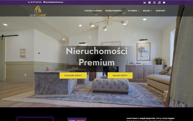 Strona internetowa Levelinvest.pl - finanse