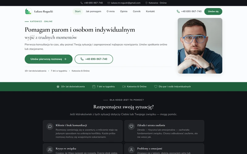 Strona internetowa lukaszrogucki.pl