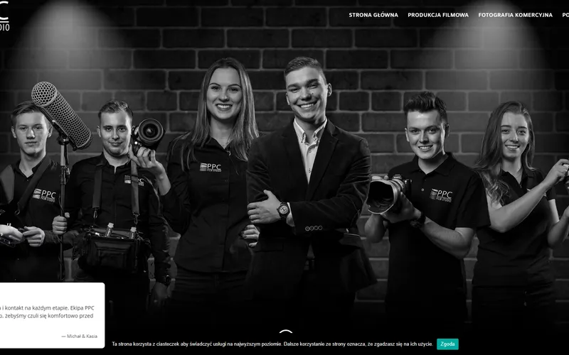 Strona internetowa Ppcfilmstudio.pl - fotografia, Rzeszow