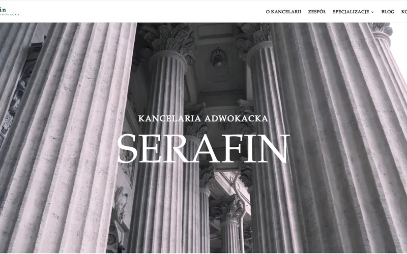 Strona internetowa serafinkancelaria.pl