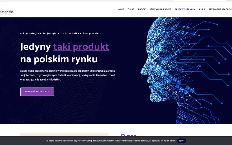 Strona internetowa szkolenia-psychologiczne.pl