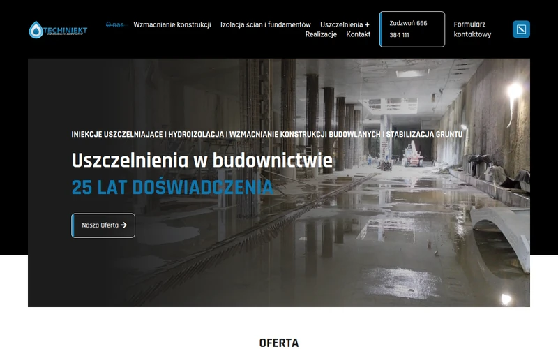 Techiniekt - strona internetowa