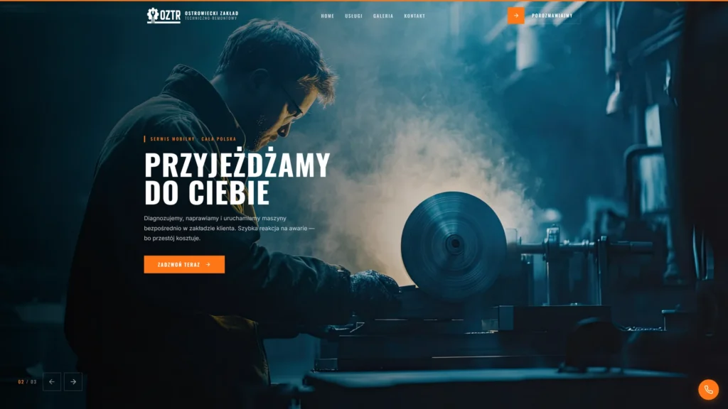 Strona internetowa Oztr.pl - przemysł, Ostrowiec Świętokrzyski