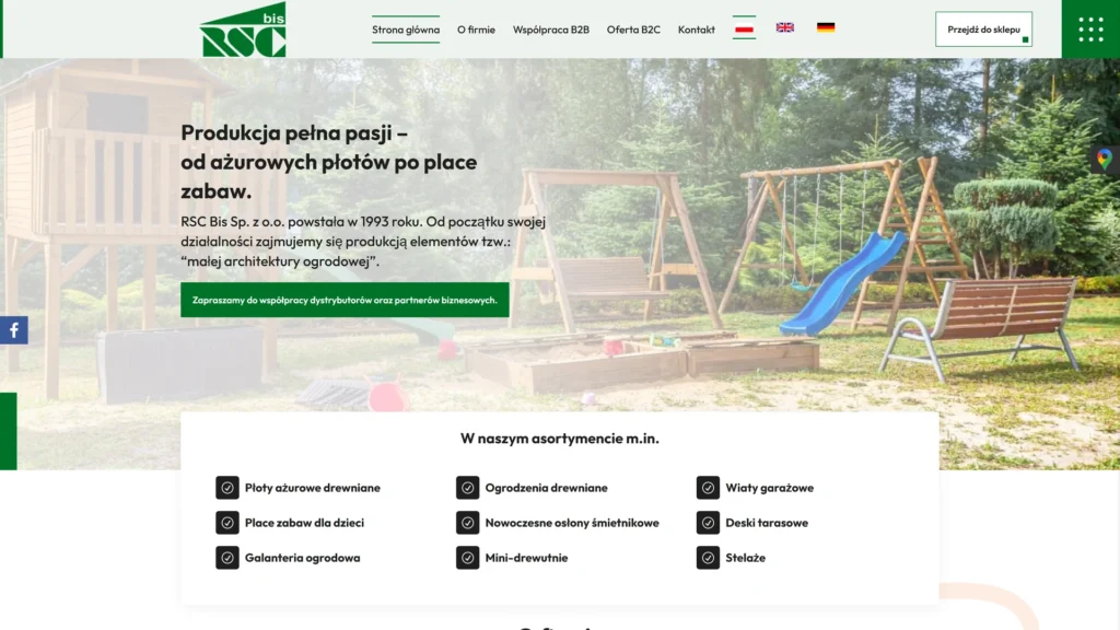 Strona internetowa Rscbis.com.pl - przemysł, Stęszew