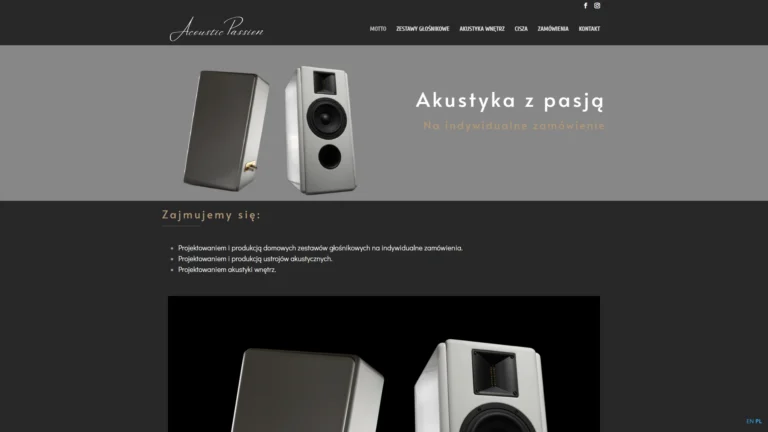Strona internetowa acousticpassion.com