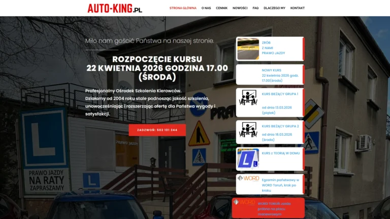 Strona internetowa auto-king.pl