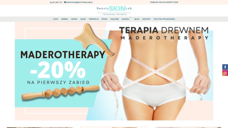 Strona internetowa beautyskinlab.pl