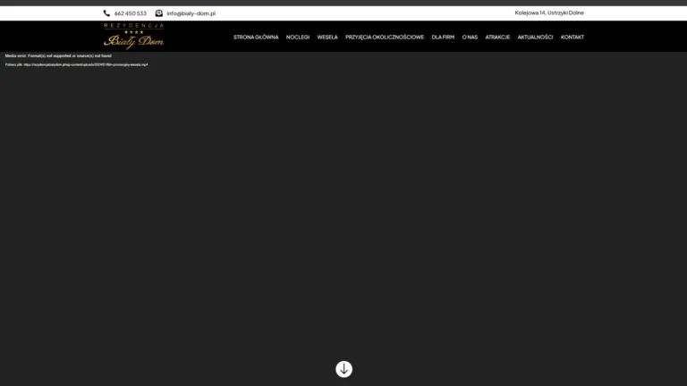 Strona internetowa rezydencjabialydom.pl