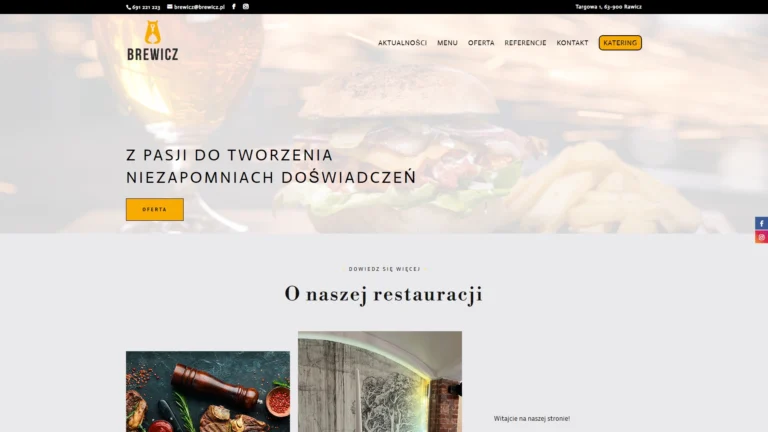 Brewicz.pl - realizacja Arlek.pl