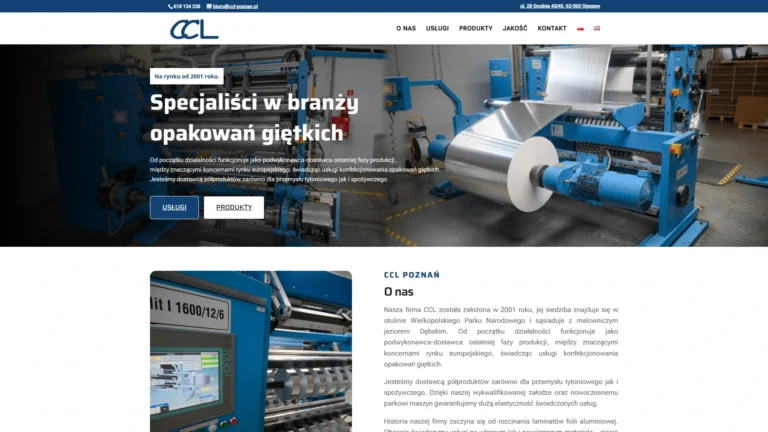Strona internetowa ccl-poznan.pl
