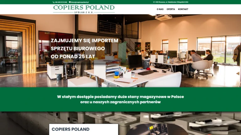 Strona internetowa copierspoland.pl