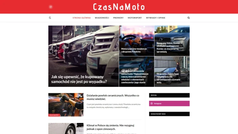 Strona internetowa czasnamoto.pl