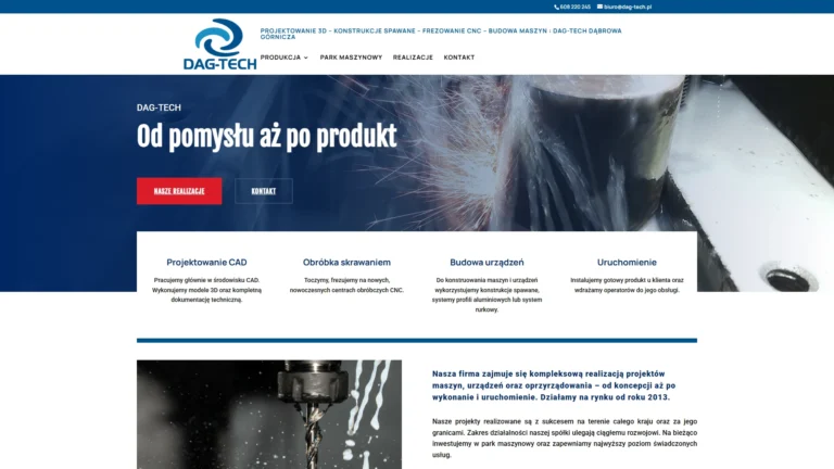 Strona internetowa dag-tech.pl