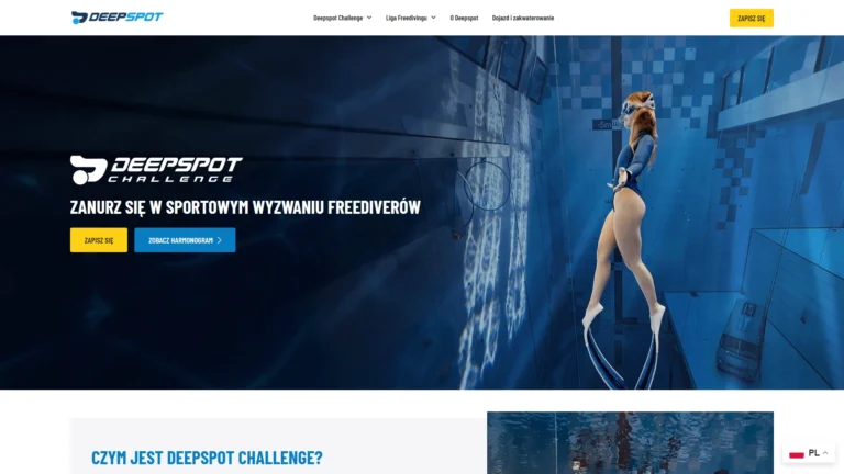 Strona internetowa deepspot-challenge.com