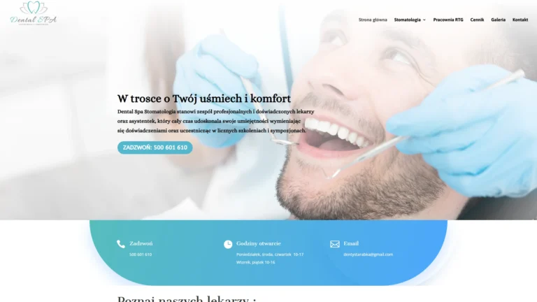 Strona internetowa dentystarabka.pl