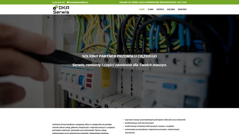 Strona internetowa dkaserwis.pl