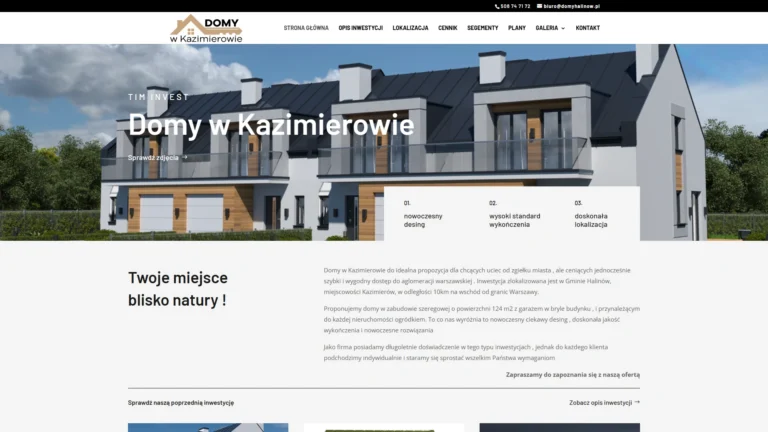 Strona internetowa domykazimierow.pl