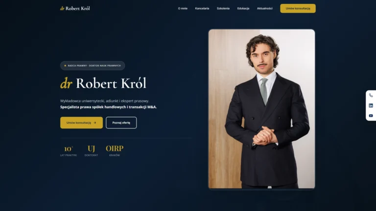 Drrobertkrol.pl - realizacja Arlek.pl