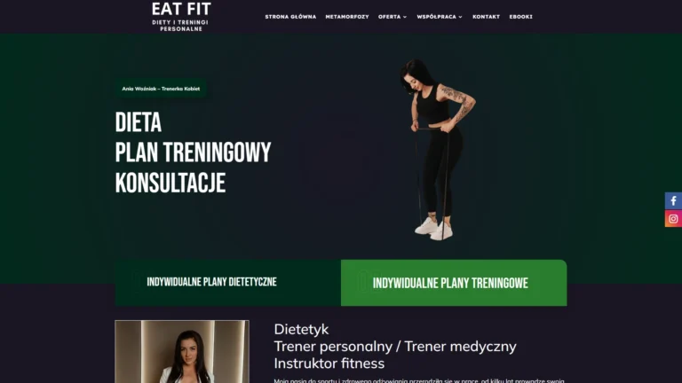 Strona internetowa eatfitdieta.eu