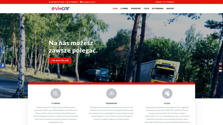 Strona internetowa evi-car.pl
