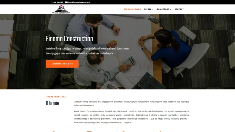 Strona internetowa finamo-inwestycje.pl