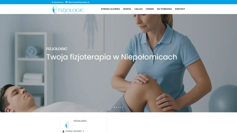 Strona internetowa fizjologic.pl