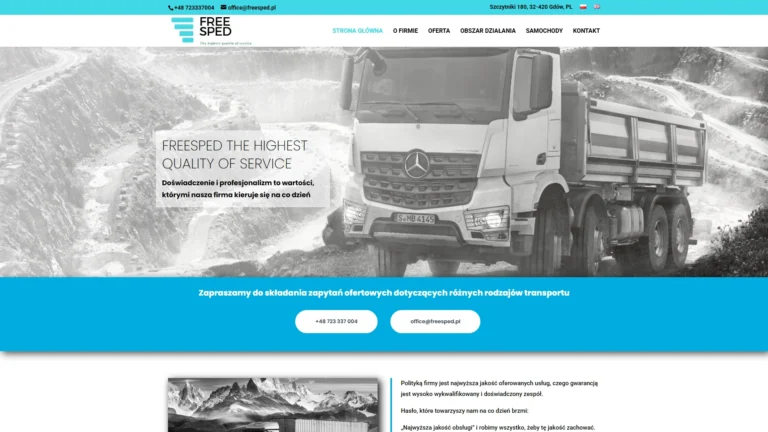 Strona internetowa freesped.pl