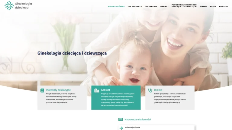 Strona internetowa ginekologiadziecieca.pl