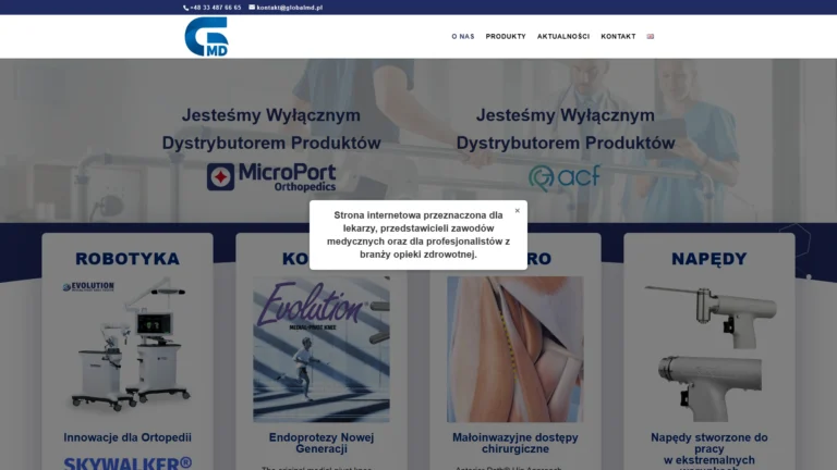 Globalmd.pl - realizacja Arlek.pl