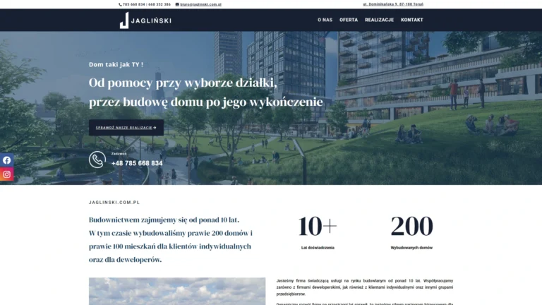 Strona internetowa jaglinski.com.pl