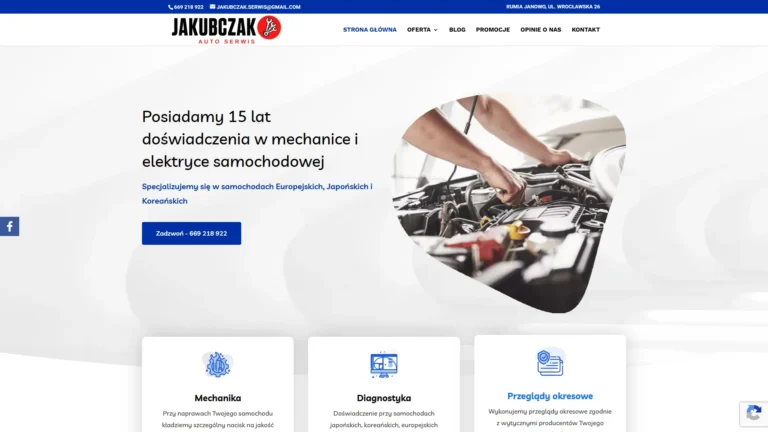 Strona internetowa jakubczakserwis.pl