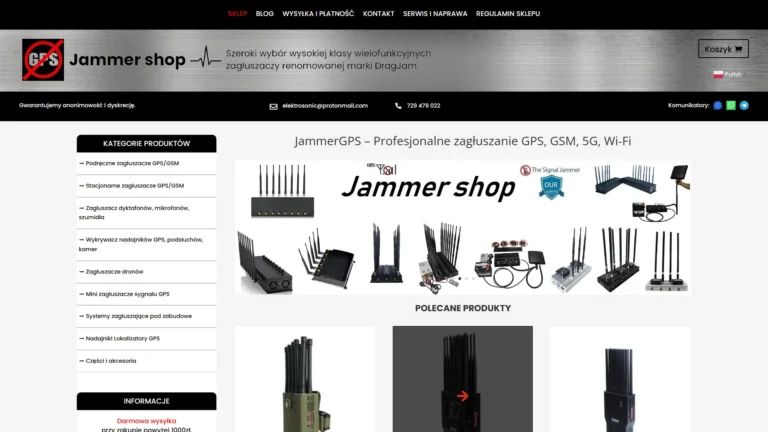 Strona internetowa jammergps.pl