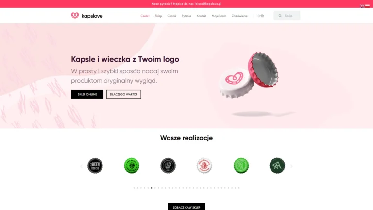 Strona internetowa kapslove.pl