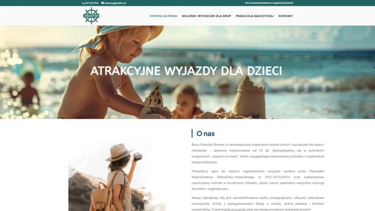 Strona internetowa kolonienatak.pl