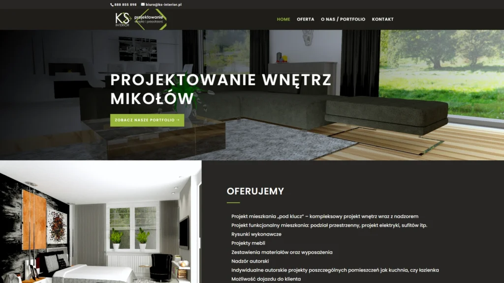 Strona internetowa Ksinterior.pl - inne, Mikołów