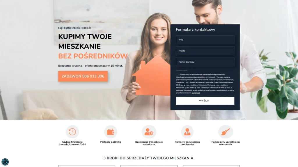 Strona internetowa Kupimymieszkanie.slask.pl - wynajem, Katowice