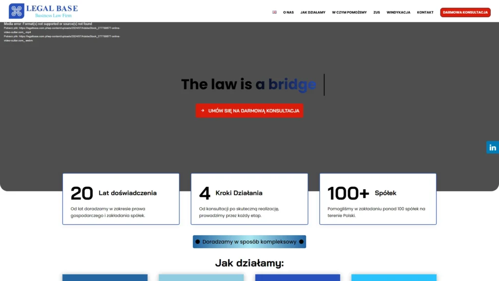 Strona internetowa Legalbaze.pl - prawo