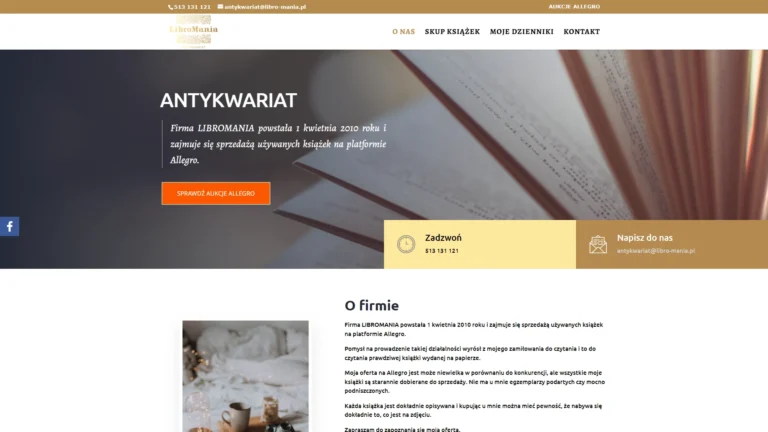 Strona internetowa libro-mania.pl