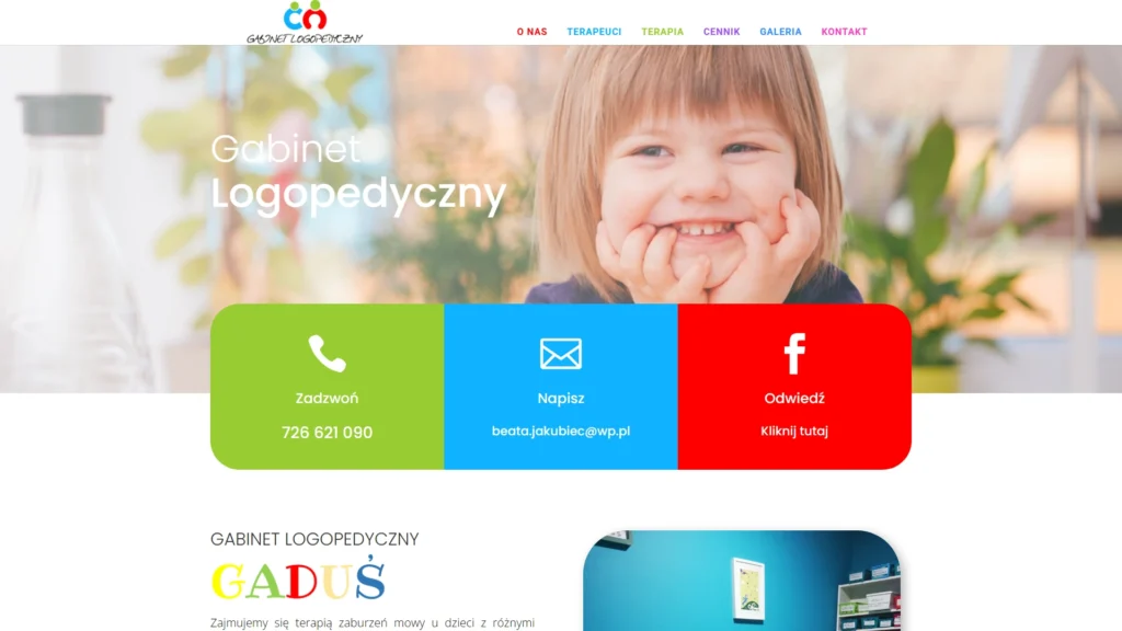 Strona internetowa Logopeda.lukow.pl - medycyna, Łuków