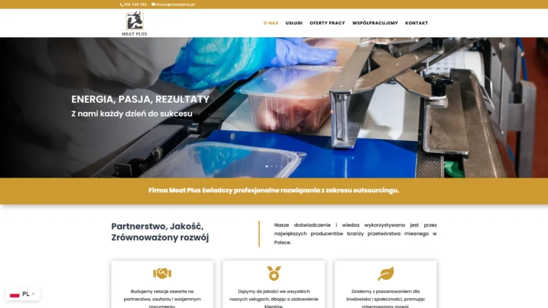 Strona internetowa meatplus.pl