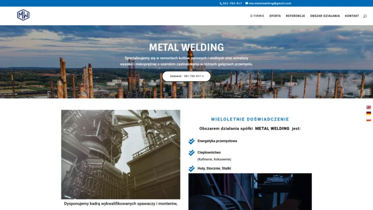 Strona internetowa metalwelding.pl