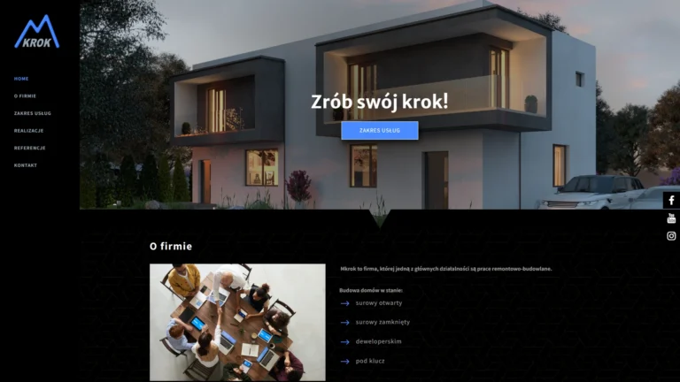 Strona internetowa mkrok.pl